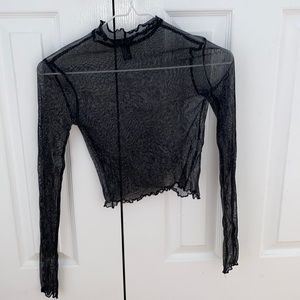 Small shimmer sheer top